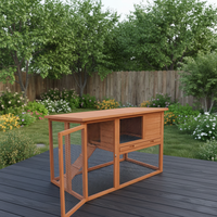 Poulailler Moderne Haut de Gamme Multi-Niveaux en Bois Écologique Durable et Tendance pour l'Été comme l'Hiver, Mobilier pour Animaux de Compagnie, Imprimé, pour Poules et Volailles