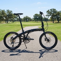 Vélo pliable léger 451 avec pneus de 20 pouces, en alliage d'aluminium, 10 vitesses, frein à disque hydraulique, 120 clics, portable, pour l'extérieur