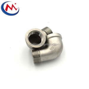 ข้อต่อท่อสแตนเลส 304 316 ขนาด <span class=keywords><strong>1</strong></span>/4" 3/8" <span class=keywords><strong>1</strong></span>/2" 3/4" <span class=keywords><strong>1</strong></span>" 2" 3" 4 นิ้ว เกลียวใน เกลียวนอก ข้อต่อข้อศอก 90 องศา - Product Image 4