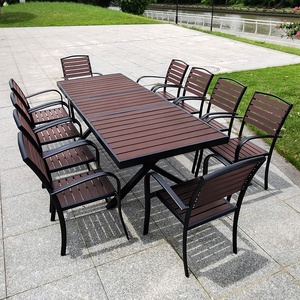 Mesa y Sillas de Jardín de Lujo, Extensible <span class=keywords><strong>para</strong></span> Familias, Apta <span class=keywords><strong>para</strong></span> 4 a <span class=keywords><strong>8</strong></span> <span class=keywords><strong>Personas</strong></span>, Muebles de Aluminio <span class=keywords><strong>para</strong></span> <span class=keywords><strong>Exteriores</strong></span>, Juego de <span class=keywords><strong>Comedor</strong></span> - Product Image 1