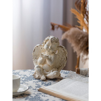 Articles de décoration intérieure pour le salon, ornements artisanaux en MgO blanc, figurines de jouets, statues, mini sculpture d'ange