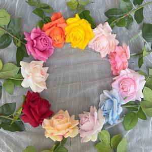 Rosa Artificial de Tacto Real, Flor de Rosa de Alta Calidad con Diversos Colores para Decoración de Bodas - Product Image 4