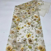 Tissu en gaze léger multicolore à sequins respirant et écologique pour robes de filles et tulle de mariage – Collection Printemps-Été