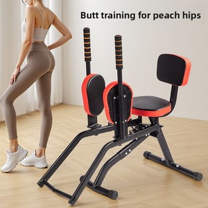 Attrezzo Fitness per Estensione <span class=keywords><strong>Braccia</strong></span> e Petto, Macchina per Esercizi di Bellezza e Tonificazione Glutei, in Acciaio, per Uso Domestico, con Apertura all'Inguine - Product Image 5