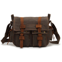 Vente en gros de sacs messagers en cuir véritable pour hommes, sacs messagers en toile, sacs de facteur pour hommes