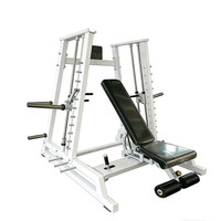 Machine Smith de qualité commerciale pour la musculation à domicile et en salle de sport, avec banc multifonctionnel pour les exercices de pectoraux