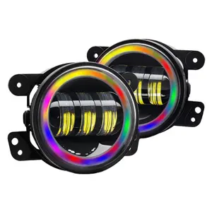 4 אינץ 30W גבוה נמוך Beam LED פנס אוניברסלי באיכות גבוהה RGB עגול LED ערפל אור עבור משאיות אופנועים