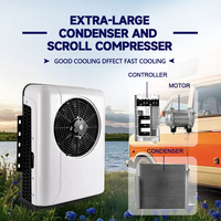 Climatiseur de camion 12V, unité de climatisation électrique split 24V pour semi-remorque