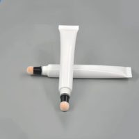 Tube de rouge à lèvres et gloss de luxe personnalisé avec logo, avec applicateur éponge et brosse à cheveux pour cosmétiques, crèmes, huiles à cuticules et lotions