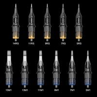 Cartouche d'aiguilles de tatouage jetables Tuffking intégrées 20PC/1/10 en acier inoxydable 316 pour microblading, sourcils et tatouage corporel