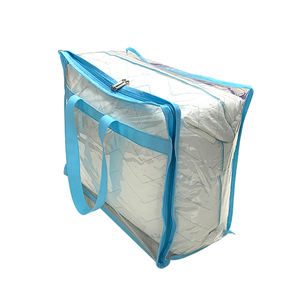 المنزلية تخزين اللحاف حقيبة ، قدرة كبيرة الملابس فرز حقيبة ، تتحرك التعبئة حقيبة من القماش الخشن - Product Image 4