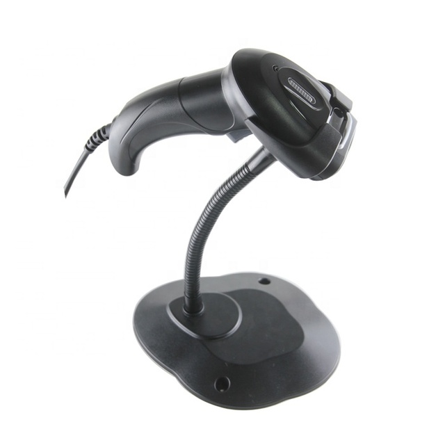 Handheld Wired 1D 2D Qr Bar Code Reader Wired Laser Barcode Scanner for Receipt Cash Register Inventory Bank Cheque