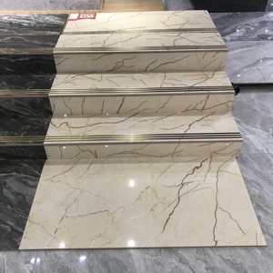 Piastrelle per Scale e Gradini in <span class=keywords><strong>Design</strong></span> <span class=keywords><strong>Marmo</strong></span> Bicolore 470*1200mm per Interni in <span class=keywords><strong>Marmo</strong></span> - Product Image 2