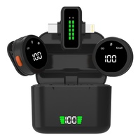 Microphone Lavalier Sans Fil Omnidirectionnel J30 avec Connecteur Type-C pour Diffusion en Direct, Micro pour Téléphone Mobile à Double Canal
