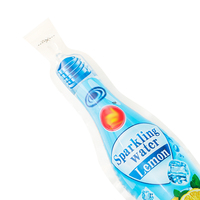 Sacs en plastique pour jus en forme de bouteille PET PE avec impression personnalisée, emballages flexibles, sachets d'injection pour boissons liquides