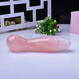 Rose Quartz Massagem Vara Crystal Healing Wand para Rosto, Costas e Pés Luxo Relaxamento e Bem-Estar Presente - Product Image 3