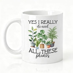 Mug à café <span class=keywords><strong>en</strong></span> céramique amusant pour les amoureux des plantes, 12 oz, avec la citation « Oui, j'ai <span class=keywords><strong>vraiment</strong></span> <span class=keywords><strong>besoin</strong></span> de toutes ces plantes » pour les jardiniers, les mamans et les papas plantes. - Product Image 1