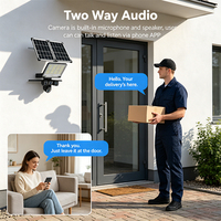 Kamera PTZ Lampu Jalan Tenaga Surya OEM 9MP Eseecloud V380 Pro Nirkabel WiFi 4G SIM AOV dengan 2 atau 3 Lensa untuk Keamanan Rumah dan Luar Ruangan