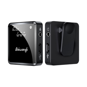 Microfono Lavalier Wireless per iPhone, Android, Fotocamera, PC, Microfono a Clip con Memoria da 16GB, Traccia Audio di Sicurezza, Cancellazione del Rumore - Product Image 1