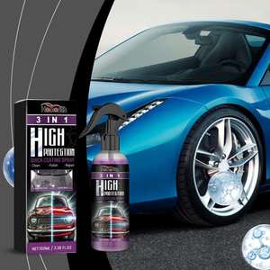 Spray de revêtement trois-en-un longue durée pour le polissage de voiture, haute protection, anti-huile, imperméable, entretien facile - Product Image 2
