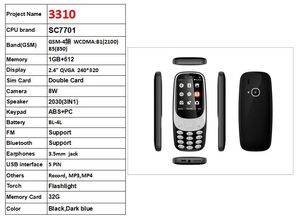 2024 Giao Hàng Miễn Phí Tính Năng Điện Thoại <span class=keywords><strong>3G</strong></span> 3310 Trung Quốc Địa Chỉ Kép Sim Thẻ Có Thể Hoạt Động Tây Ban Nha Đức Ngôn Ngữ Anh Điện Thoại Di Động Máy Ảnh Nút - Product Image 6
