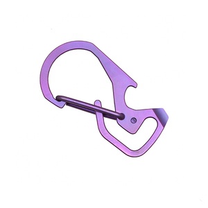 Mosquetón de aluminio con cierre de resorte, juego de clips pequeños para llavero, <span class=keywords><strong>mini</strong></span> ganchos de bloqueo para camping, eslabón de resorte JXT SK1026 - Product Image 1