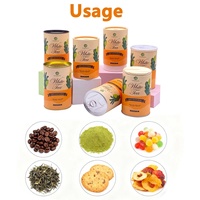 Carton écologique Conception personnalisée Emballage en tube de papier de qualité alimentaire pour thé, café Récipient rond cylindrique en kraft