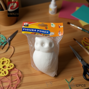 Figura Porex Foam Owl 12Pcs Craft For DIY Projects - Product Image 3