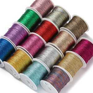 Iridescent Color Changing Decorative Thread Gold Thread Diy Jewelry Handmade <b>Braided</b> Rope Bracelet <b>Accessories</b> Wholesale - Product Image 5
