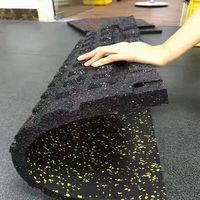 Tapis de fitness en caoutchouc, épaisseur 15 mm, salle de sport, imperméable, écologique, amortissant, antidérapant, promotion spéciale