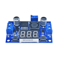 Régulateur de tension réglable DC/DC 4.0 ~ 40V à 1.25-37V 2A avec voltmètre LED LM2596 Module de convertisseur de puissance abaisseur DC Buck