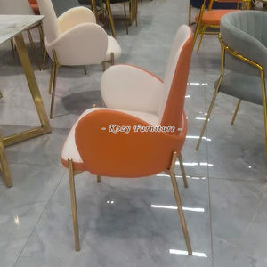 Prix de liquidation Chaise de salle à manger moderne de haute qualité avec pieds en métal et dossier souple pour la maison, l'école, le <span class=keywords><strong>restaurant</strong></span> et l'hôtel - Product Image 5