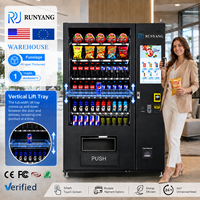 Distributeur automatique commercial RUNYANG de 22 pouces à écran tactile avec gestion cloud pour snacks et boissons