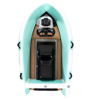 Bateau à moteur électrique gonflable, alimenté par batterie au lithium, bateau karting portable et pliable pour les sports nautiques