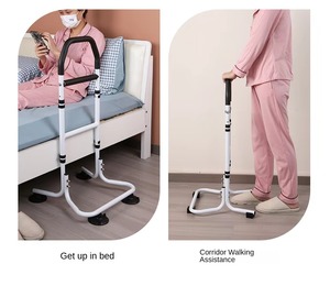 Andador para adultos Equipo médico Andadores Andador vertical de aluminio plegable doble para adultos ancianos - Product Image 2