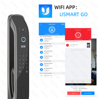 Serrure intelligente AISUO WIFI APP Smarlock avec empreinte digitale, mot de passe, carte, caméra, serrure de porte intelligente numérique