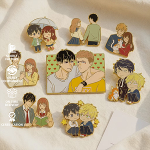 Pins de Metal Esmaltado Personalizados, Pins de Anime con Esmalte Duro, Pins de Dibujos Animados con Brillo, Insignias de Recuerdo - Product Image 1