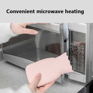 Силиконовая бутылка для горячей воды с вязаной крышкой многоразовая грелка для рук для зимнего горячего холодного компресса переносная чашка - Product Image 2