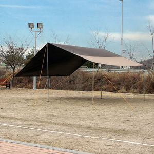 UV Proof <b>Tarp</b> Camptown Sun <b>Tarp</b> Pro Rectangular <b>Tarp</b> Waterproof Outdoor Multi Color Outdoor Camping Shelter Picnic Black Coating - Product Image 1