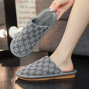 Chaussons en coton silencieux à semelle souple pour hommes, style simple pour usage domestique intérieur. Réductions quantitatives disponibles. - Product Image 4