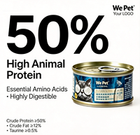 Makanan Kucing Lengkap Beef Cat Grass, Makanan Basah Kaleng Rasa Kuah 85g |   Dukungan Otot Pengontrol Bola Rambut Resep Alami Daging Kucing Dewasa