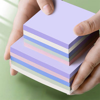 Bloc-notes adhésifs multicolores à prix d'usine, vente chaude, impression de logo personnalisé sur les notes adhésives