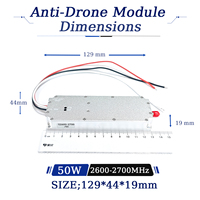 Amplificateurs de puissance RF personnalisables 50W 2600-2700MHz Module Lora GaN Module anti-drone VCO intégré