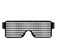 Haute qualitéLEDflashing lunettes discothèque Noël atmosphère festive célébration de mariage booster de concert programmation Bluetooth