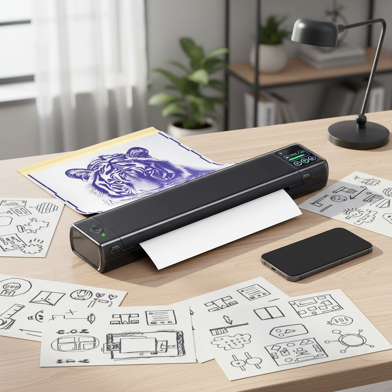 Phomemo M08F Wireless Thermal Tattoo Transfer
