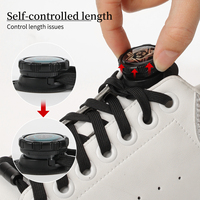 Lacets paresseux réglables sans nœuds avec boucle rotative, paire de lacets élastiques de remplacement pour baskets, logo personnalisé pris en charge