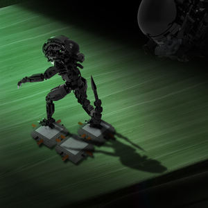 CAYI 2025 Alien Xenomorph Moc Building Block Sets Custom Action Figure Diy Movie Blocks & Model Building Toys Gift for Kids - Product Image 6