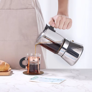 <span class=keywords><strong>Cafetera</strong></span> de Acero Inoxidable de Múltiples Capacidades (3, 6, 9 Tazas) para Preparar Café Diario en la Cocina, <span class=keywords><strong>Cafetera</strong></span> <span class=keywords><strong>Moka</strong></span> - Product Image 3
