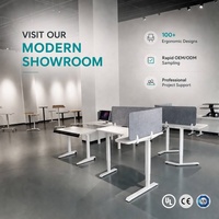 Bureau mobile ergonomique à 2 pieds, pneumatique, écologique, réglable en hauteur, moderne, avec plateau rabattable, pour la maison, le bureau, l'école et l'hôtel