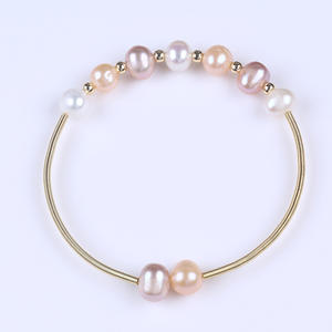 Bracelet en perles d'eau douce de style coréen, design tendance, cadeau d'anniversaire de Zhuji - Product Image 1